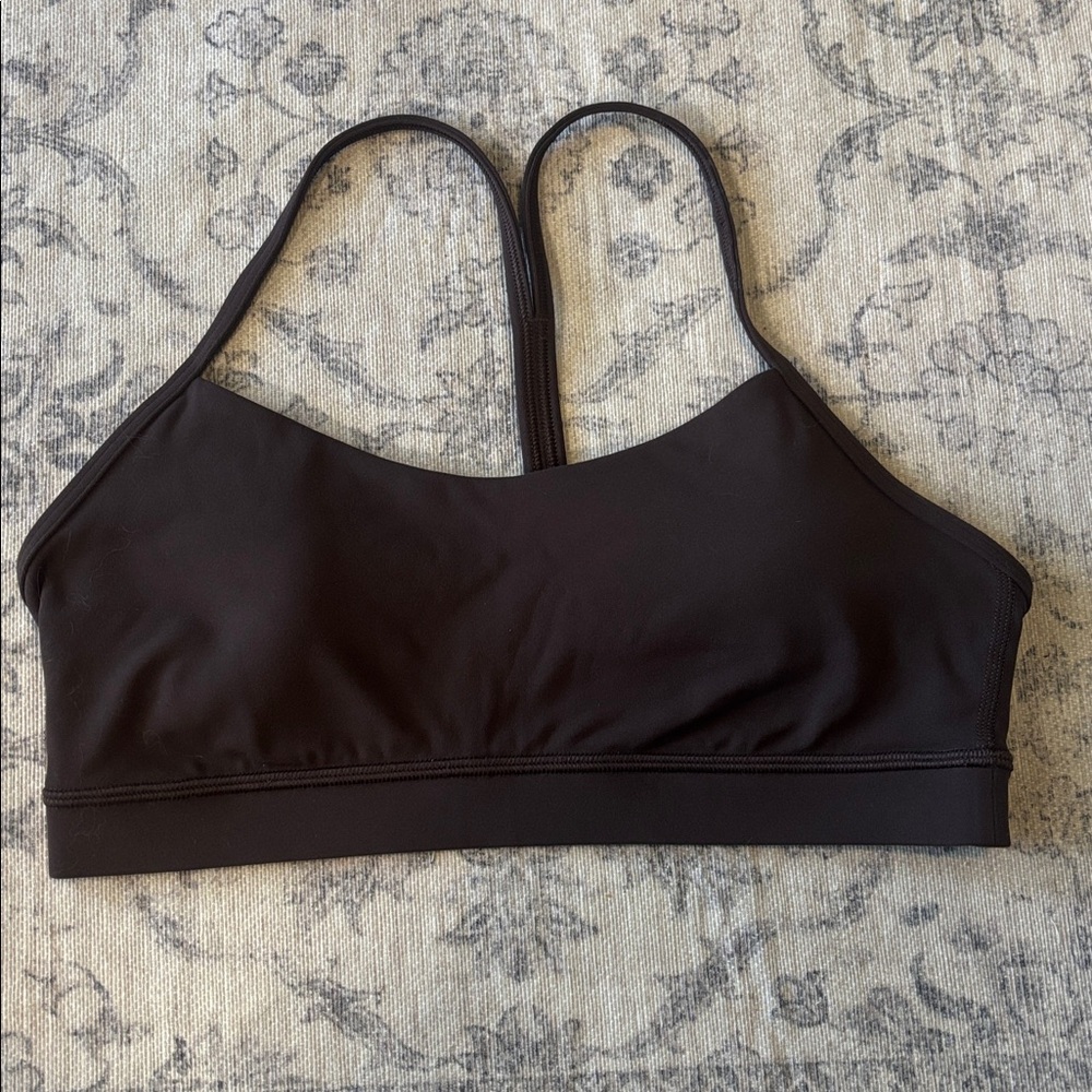 Lululemon Women’s Flow Y Bra A/C Cup - size 10 - expresso
